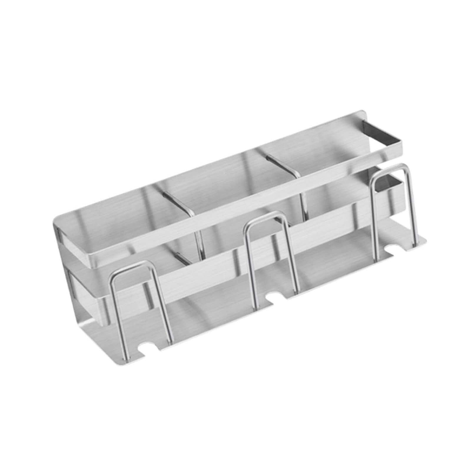 Portacepillos de Dientes Estante for cepillos de Dientes Acero Inoxidable, Soporte montado en la Pared sin perforación, 1 Unidad Vaso de Enjuague bucal Reutilizable