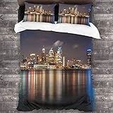 HARXISE Microfibra Juego de Cama Efectos 3 Piezas,Paisaje Ur