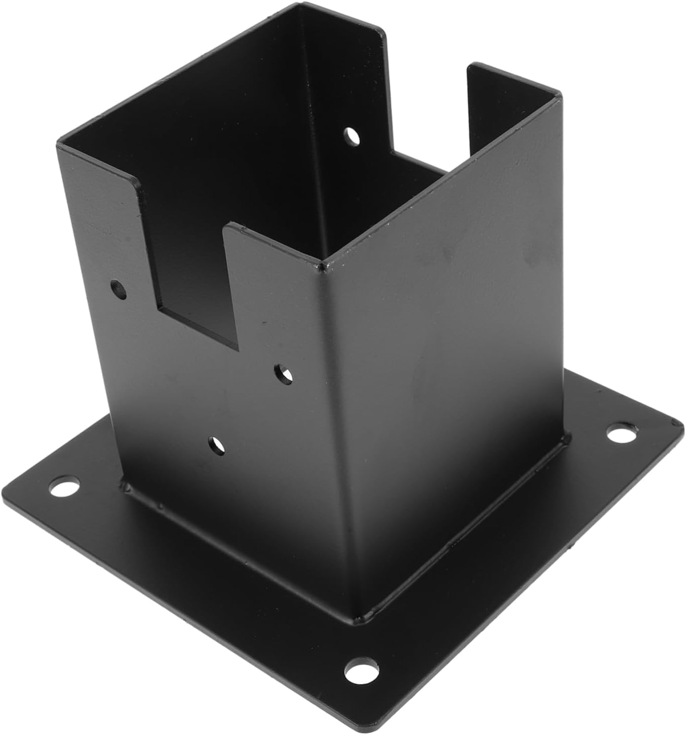 1set Heavy Duty Metal Post Base Support for Mailbox Fence Protector Bracket for Deck Porch and Railing Sturdy Design for Secure Installation and Use