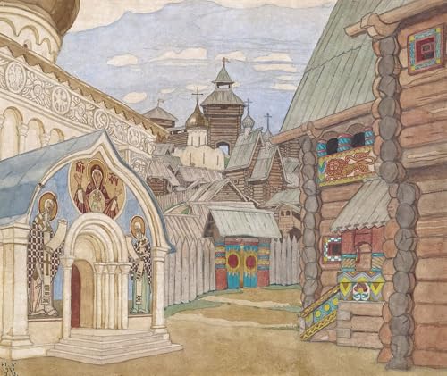 Affiches et gravures opéra russe Ivan Bilibin pour décoration salon chaleureux