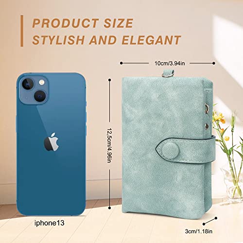 conisy Geldbörse Damen Kurzer Süß Geldbeutel Leder Für Frauen - Weich Bequem Portemonnaie mit Viel Kartenfächer – Bild 5