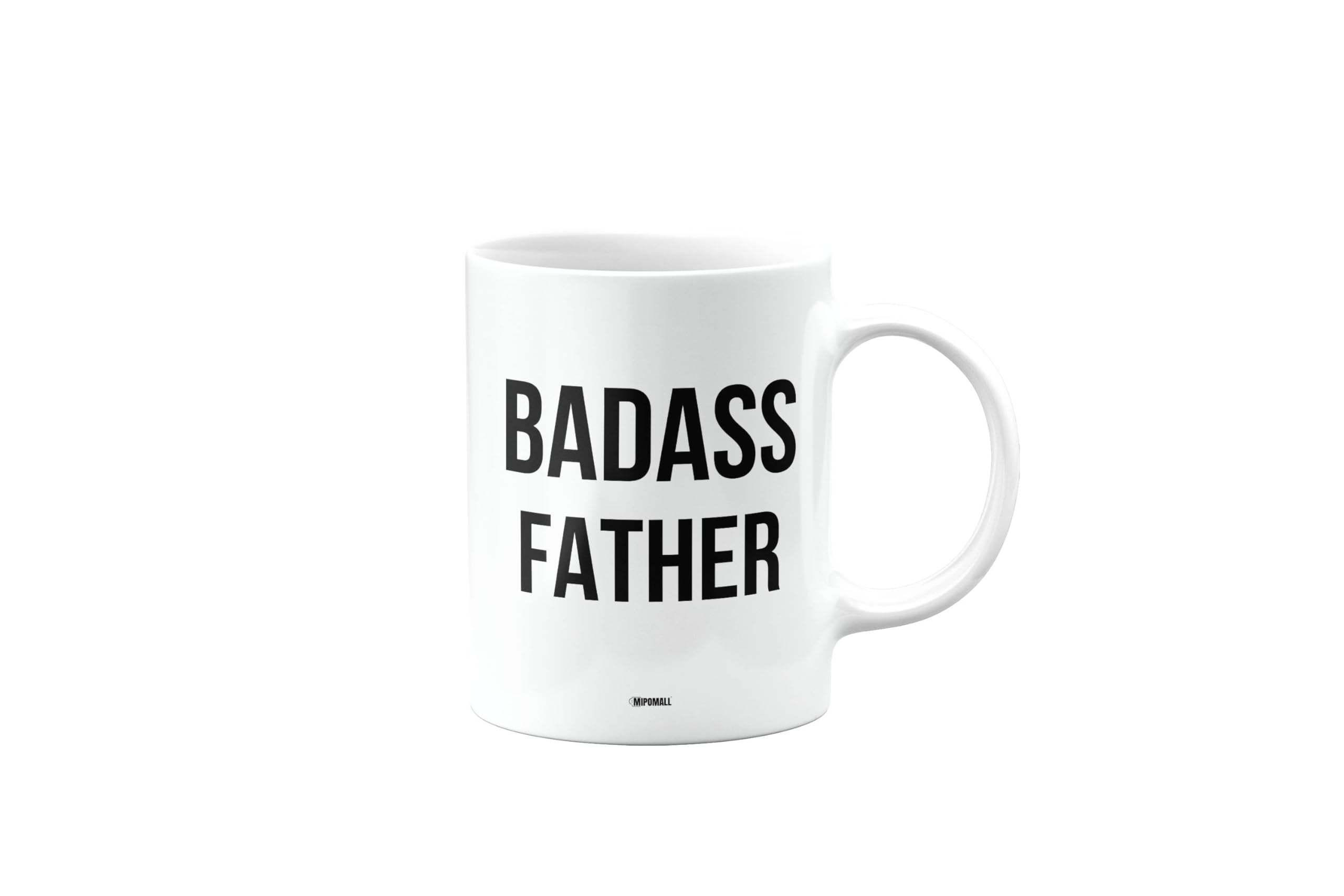 MIPOMALL Badass Father Mug, Funny Gifts, Joke, Silly, Gag Present, Birthday Cup, Secret Santa, Present for Christmas, mm-CA_223_68 โ image 1