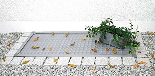 Preisvergleich Produktbild 1PLUS hochwertiges Kellerschacht Schutzgitter mit Fiberglas Gewebe grau (50 x 115 cm)