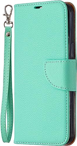 Coque iPhone 14 Pro verte en cuir pour vos déplacements et vidéos