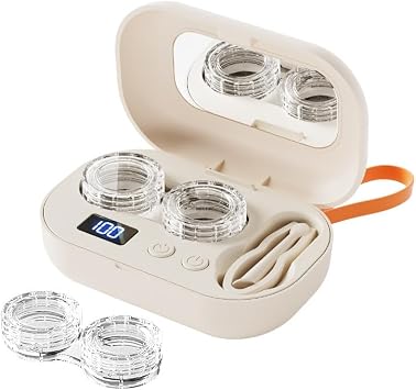 Contact Lens Cleaner Case-Deep Cleaning, Contact Lense Case, Portable Contact Lens Cleaner for Home & Sports Skin, 1pcs