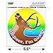 Oh Deer I'm Queer Rainbow Pride Gay Lesbian Funny Automotive Car Window Locker Circle Bumper Sticker