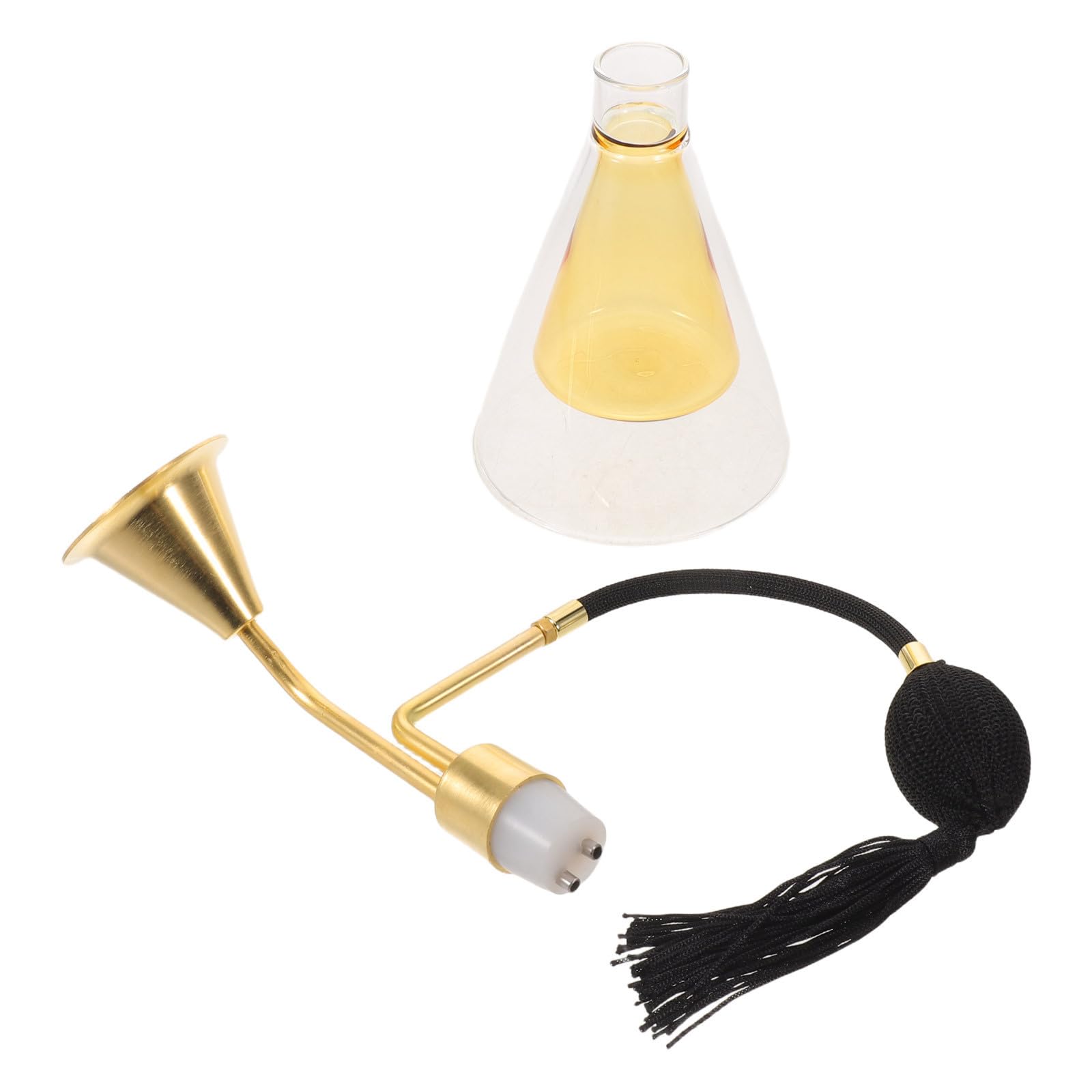 DOITOOL Difusor y Comparación de Fragancias de Vidrio Dorado para Aromaterapia de Aromas con Distribución Refinada Adecuado para Oficina y Viaje
