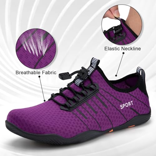 Image of ATHMILE Water Shoes for Men Women River Swim Beach Pool Adult Quick Dry | Aqua Socks Barefoot Lake Hiking Surfing Sport Yoga Boating Kayaking Camping Cruise Ship Essentials