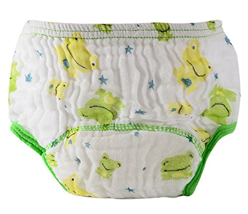 Qianquhui - Calzoncillo para Infantiles de Gasa Calzones de Entrenamiento Pantalones de Aprendizaje con Estampados Animados para Bebés de 12-18 Meses