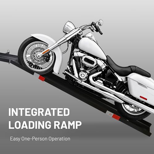 Image of ECOTRIC 600LBS Black Motorcycle Carrier Mount Dirt Bike Rack Hitch Hauler |