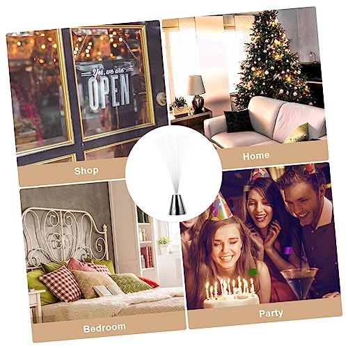 VILLCASE Colorful LED Fiber Optic Light Battery Operated Decorative Lamp for Weddings Christmas Holiday Parties Home No Light Pollution Easy to Use Aa