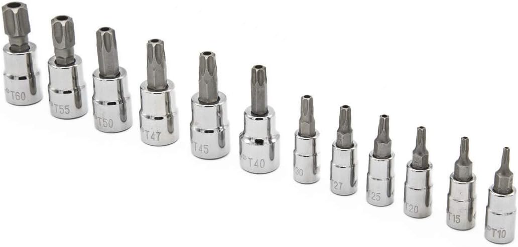 Crescent 12 Pc. 1/4" & 3/8" Drive Tamper Proof Torx® Bit Socket Set - CBSS2TN