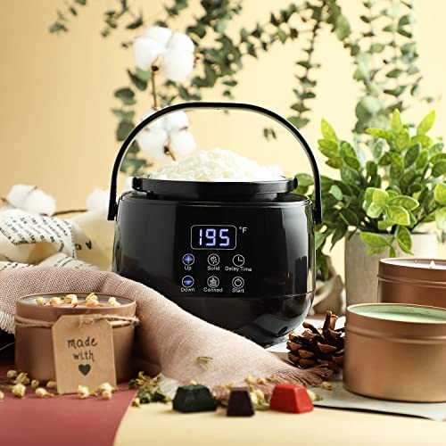 Image of Hearth & Harbor Electric Wax Melter for Candle Making, Small 16oz Candle Wax Melting Pot, Non-Stick Candle Wax Melter for Candle Making, Candle Maker Machine - Fast, Easy, & Clean Candle Melting Pot