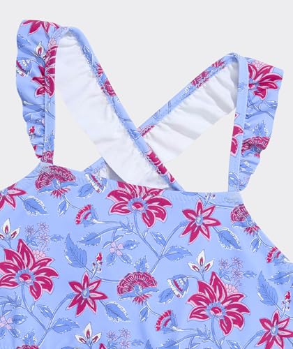 Image of vineyard vines Girls' Girls' Ruffle High Neck Bikini