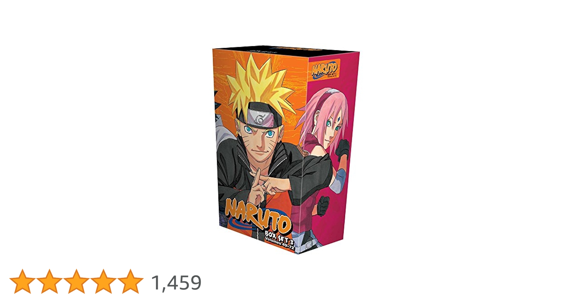 Naruto Box Set 3 Volumes 49-72 英語版 Naruto Box Set 3: Volumes 49-72 with Bonus Comic & Two-Sided