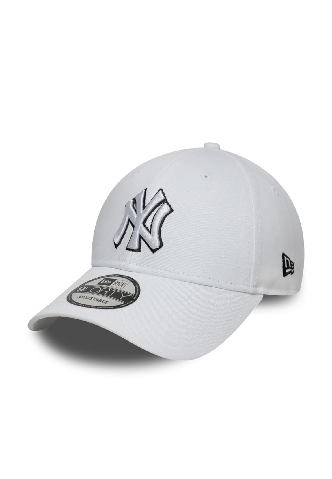 New Era Adult's Outline MLB New York Yankees Baseball Cap Hat White