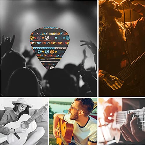 Lot de 12 médiators de guitare ethniques exotiques géométriques noirs pour guitare électrique, basse acoustique, cadeau avec boîte - Les Beatles, Paul McCartney, John Lennon, RIngo Starr, George Harrison Lot de 12 médiators de guitare ethniques exotiques géométriques noirs pour guitare électrique, basse acoustique, cadeau avec boîte – Image 8