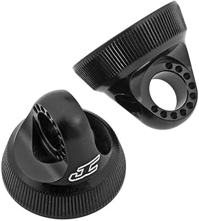 J Concepts 24902 Fin, 12Mm V2 Shock Cap, Black (2Pc.) Fits Team Associated 12Mm V2 Shocks