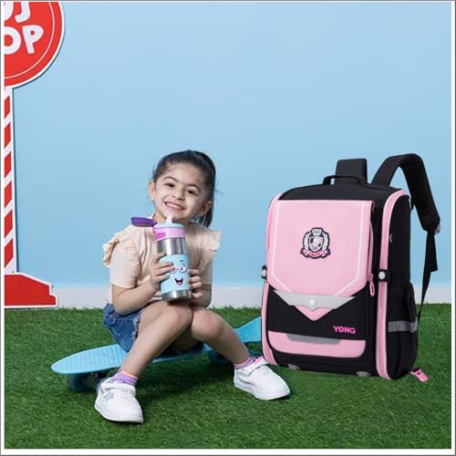Image of Tinytot Hello Kitty Printed Design School Bag 26 Litre, Stylish & Trendy Water Resistant High Storage School Collage Travel Backpack for Boys & Girl, 18 Inch with Trolley