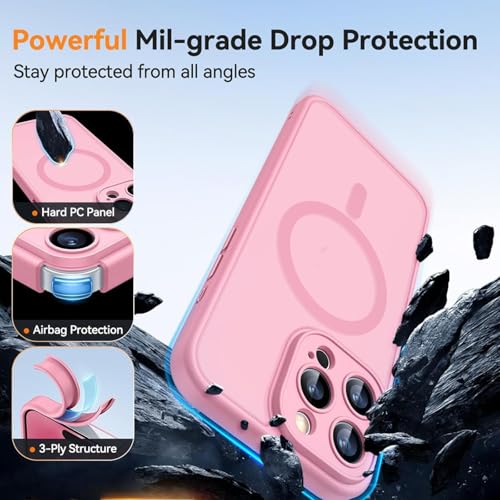 Coque iPhone 16 Pro bleu foncé rigide hybride mate - 6
