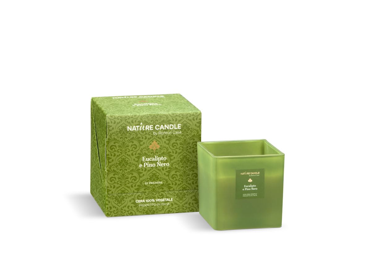 Nature Candle Line Le Preziose Duftkerzen 330 g - Eukalyptus und schwarze Kiefer