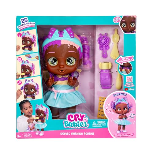 Muñeca Cry Babies Emma con accesorios interactivos 3+ años miniatura 2