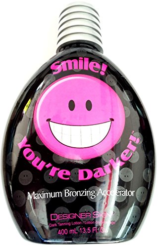 Smile You're Darker Indoor Dark Tanning Lotion - Smile Your Darker Designer Skin 400ml (13.5 Oz)