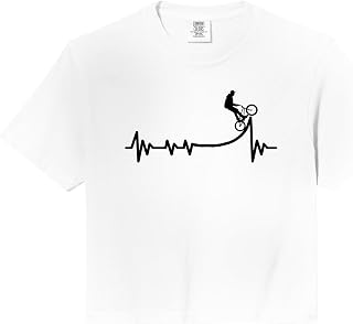 BMX BMX-Heartbeat, Cycling-Bike Race Bicycle BMX Comfort Colors Crop Top