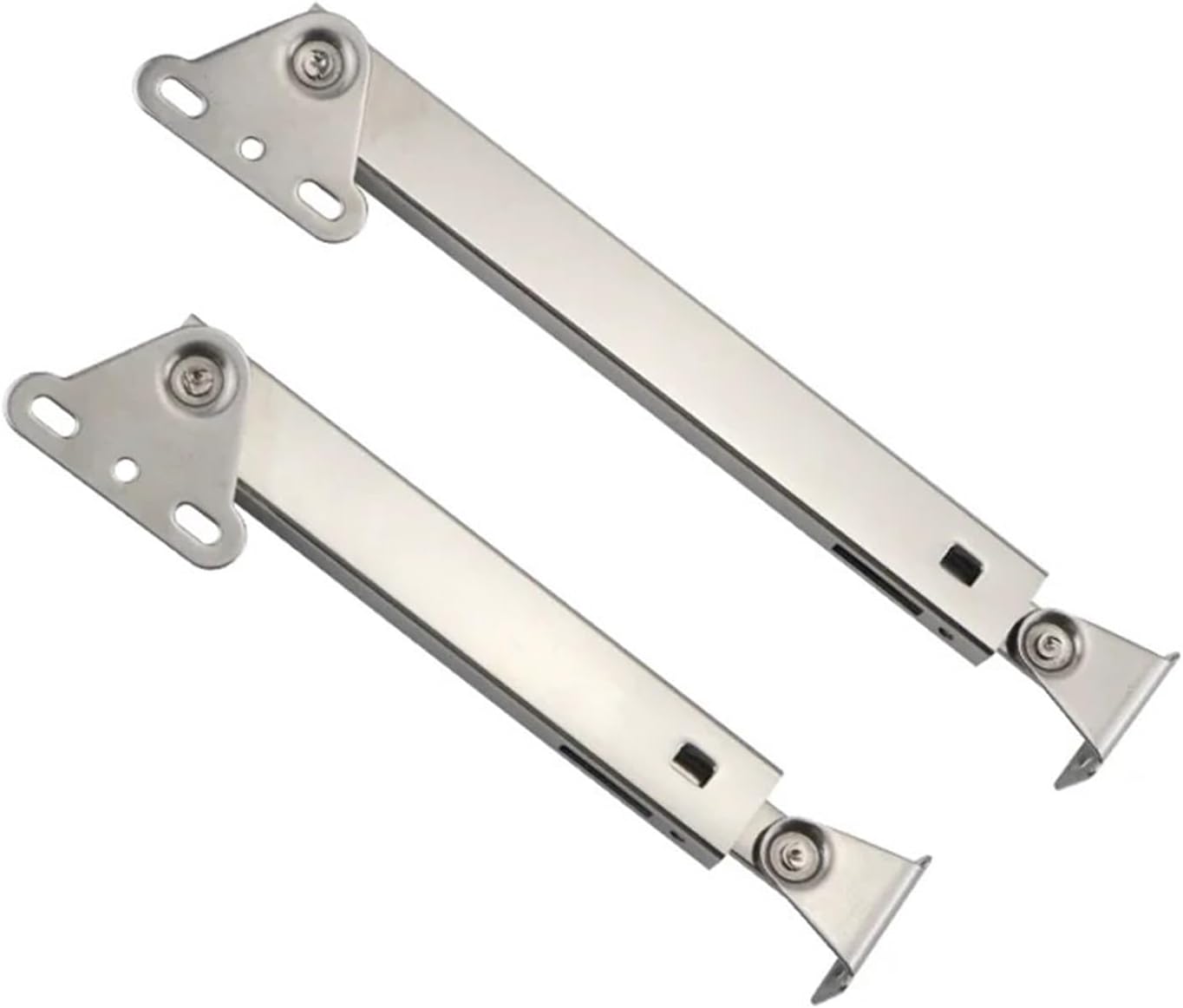 Top-Opening Telescopic Sliding Support Rod 304 Stainless Steel Mechanical Limiting Door Prop Rod Furniture Industry 1Pcs(Small-166)