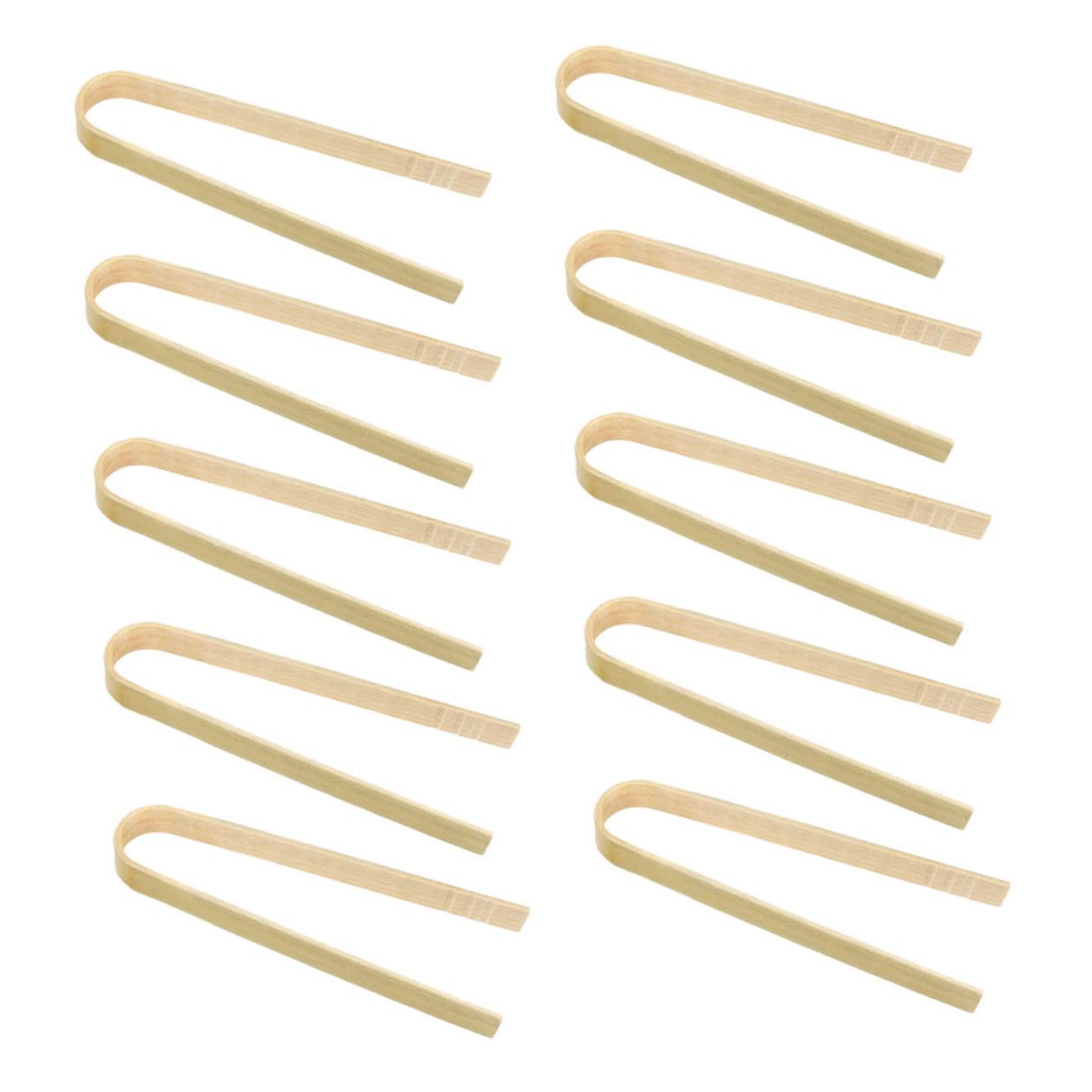 MUCKLILY 1set Food Tongs Bread Clips Heat Resistant Kitchen Tool for Grilling Serving Random Color for Steaks Vegetables 10pcs