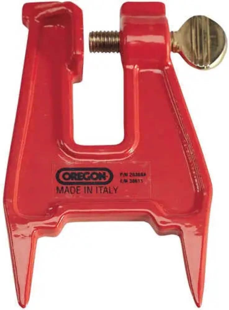 Chainsaw Filing Stump Vise for Sharpening Saw Chain, Professional Sharpening Clamp for Chainsaw Maintenance, Compatible with All Models (26368A)