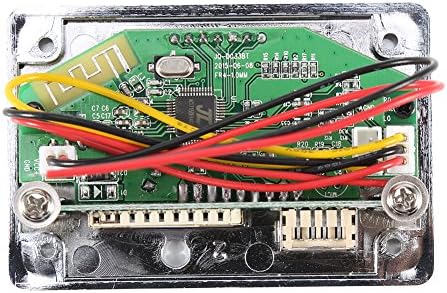 Rear view of the MP3 Decoder Board showing circuit board and wiring