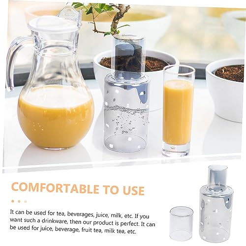 Kit con taza y tetera de vidrio 250 ml gris claro miniatura 7