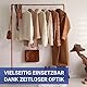 WENKO Kleiderbügel Mod. Alessia platzsparend 20er Set Formbügel für Garderobe rutschfeste Kleiderbügel aus verchromtem Metall mit Anti-Rutsch Kunststoffbeschichtung je 41 x 21,5 x 0,5 cm Grau glänzend