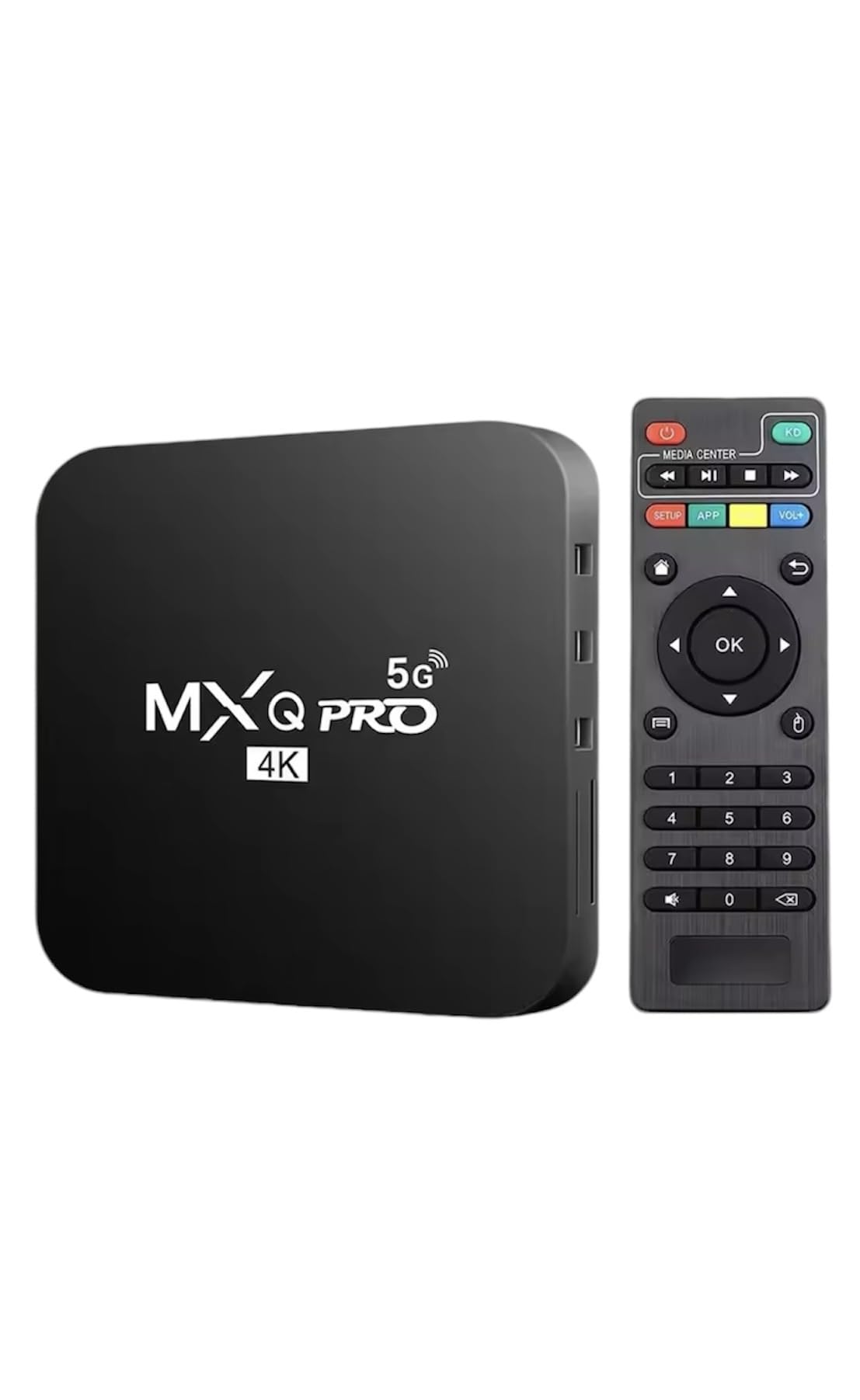 MXQ Pro 5G 4K Android TV 10 Box 16GB Android Smart Box H.265 HD 3D Dual Band 2.4G/5G WiFi Quad Core Home Media Player