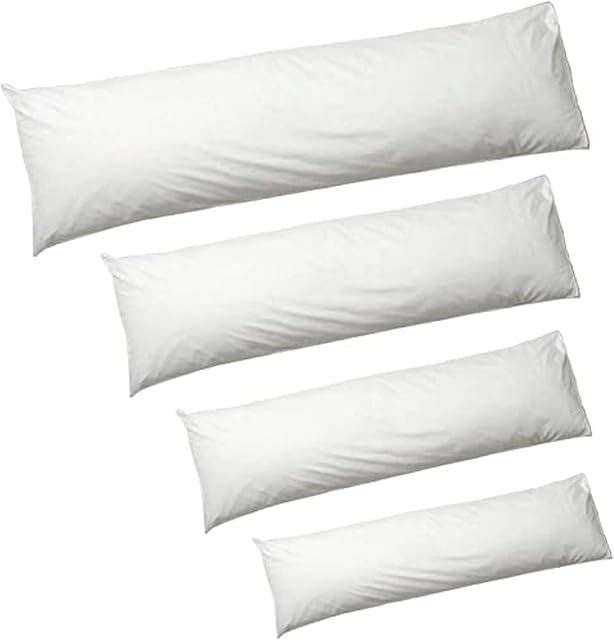 Adam Home Premium Hollowfiber Filled Bolster Pillow (SuperKing, 6FT) Non-Allergenic Orthopedic Long Pillow for Back, Neck, Maternity Support- Multi-purpose Pregnancy Support Bolster Pillow. Made In UK