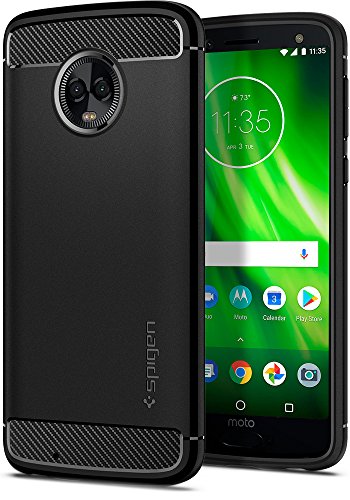 Spigen Rugged Armor Designed for Moto G6 Case (2018) - Black