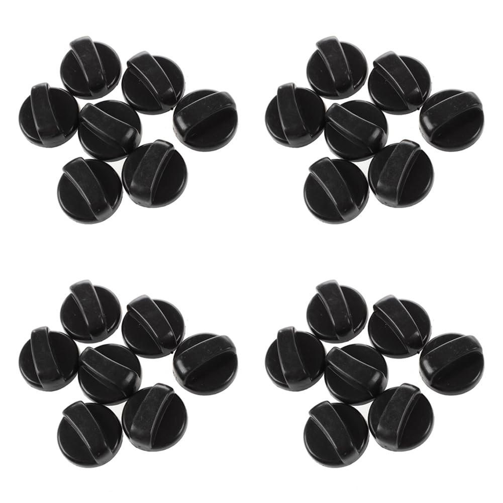 Jnchdghwa Black 28 Pcs. 8Mm Hole Gas Stove Cooker Rotary Switch Knobs For The Kitchen