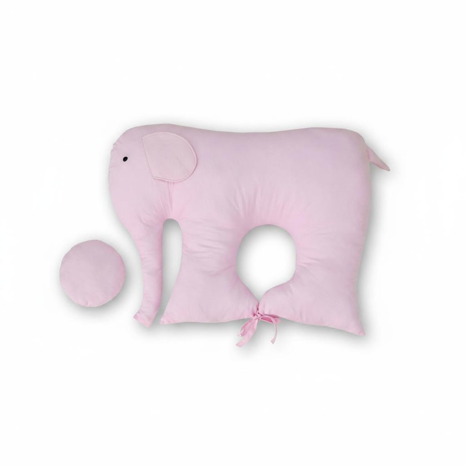 Oreiller éléphant nourrisson coton rose pour adoucir le rituel du coucher de bébé