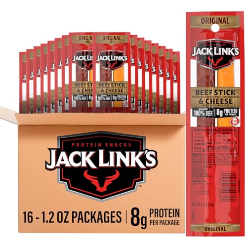 Jack Link's Original Beef Jerky Sticks and Cheese Sticks - (16 Pack) 1.2 oz - image 1
