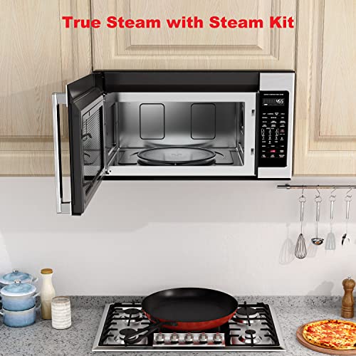 Galanz GLOMJB17S2ASWZ-10 30" SpeedWave Over The Range Microwave Convection Sensor Technology, Air Fry Cooking, Stainless Steel, 1.7 Cu Ft - Image 3