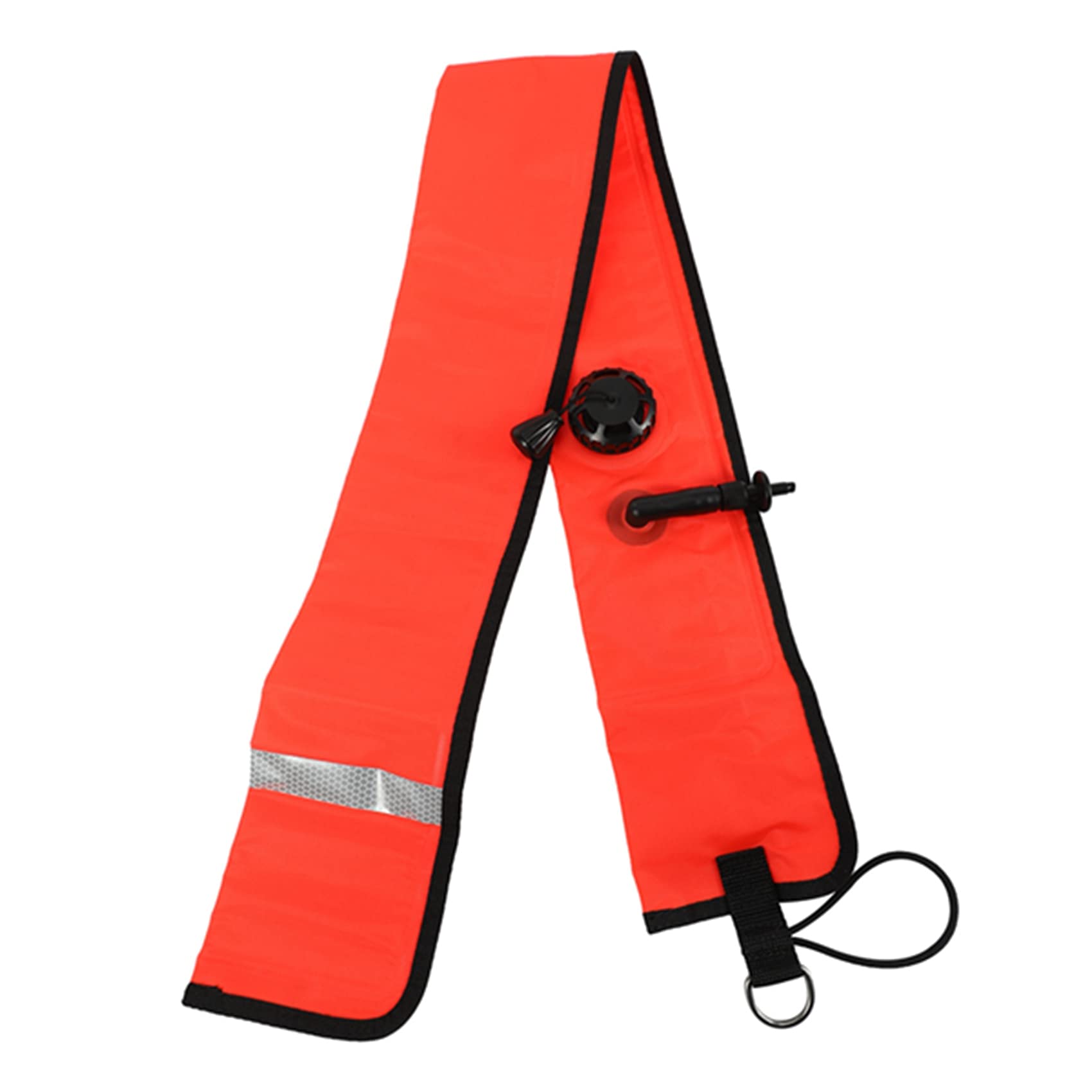 1M Scuba Diving Gonfiabile Segnale di Segnale Boa visibilità Galleggiante Tubo di Segnalazione Salsiccia, Rosso
