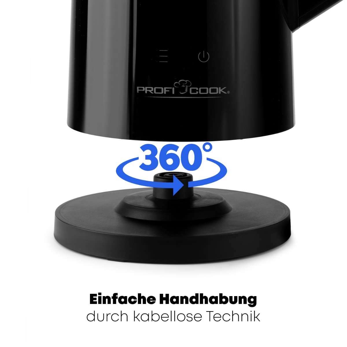 ProfiCook® Bouilloire avec réglage de la température 1,7 litre - Choix de la température 50°-100°C, fonction maintien au chaud, théière avec réglage de la température - PC WKS 1243