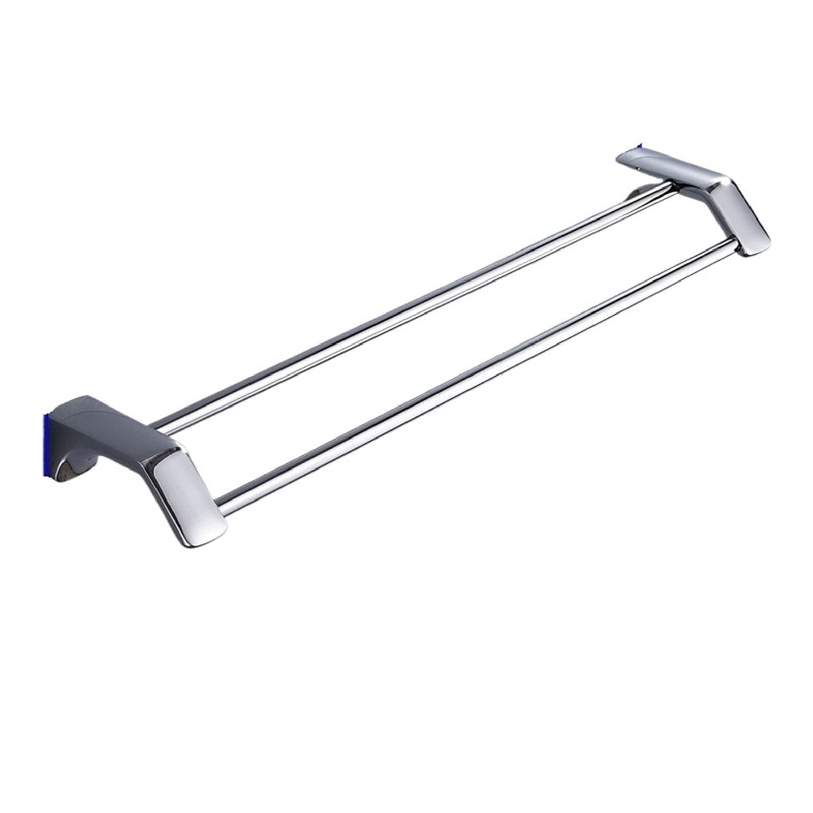 Towel Bar Double Bath Towel Shelf Stainless Steel Bathroom Double Rack Holder Bath Towel Hanger Bar Towel Rail Bathroom Accessories(Chrome 35 CM)