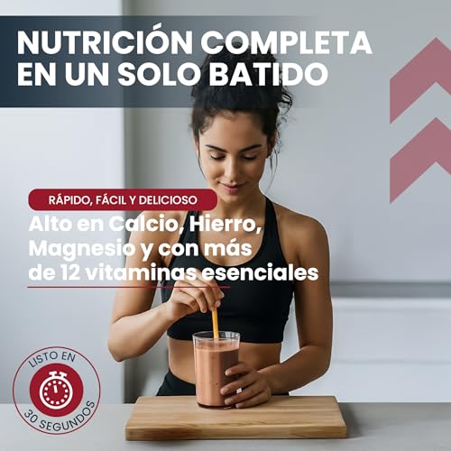 Miniatura 3 de Fortia Batidos Sustitutivos De Comida Alto En Proteínas Solo 140 Kcal Batido Sustitutivo Adelgazar Alto En Vitaminas Batido Saciante Batido Sin Gluten 920 G Chocolate 920 G, Chocolate