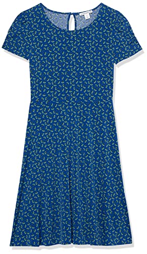 Image of Amazon Essentials Women's Gathered Short Sleeve Crew Neck A-line Dress (Available in Plus Size)