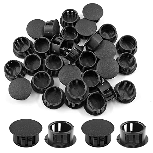 Moicstiy 30 PCS Black Hole Plugs, 5/8 inch (16mm)