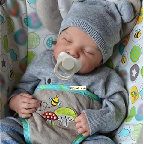 18 Inches Reborn Baby Doll Handmade Lifelike Newborn Baby Doll Looks Like a Real Baby Soft Vinyl Body Reborn Babies Cover