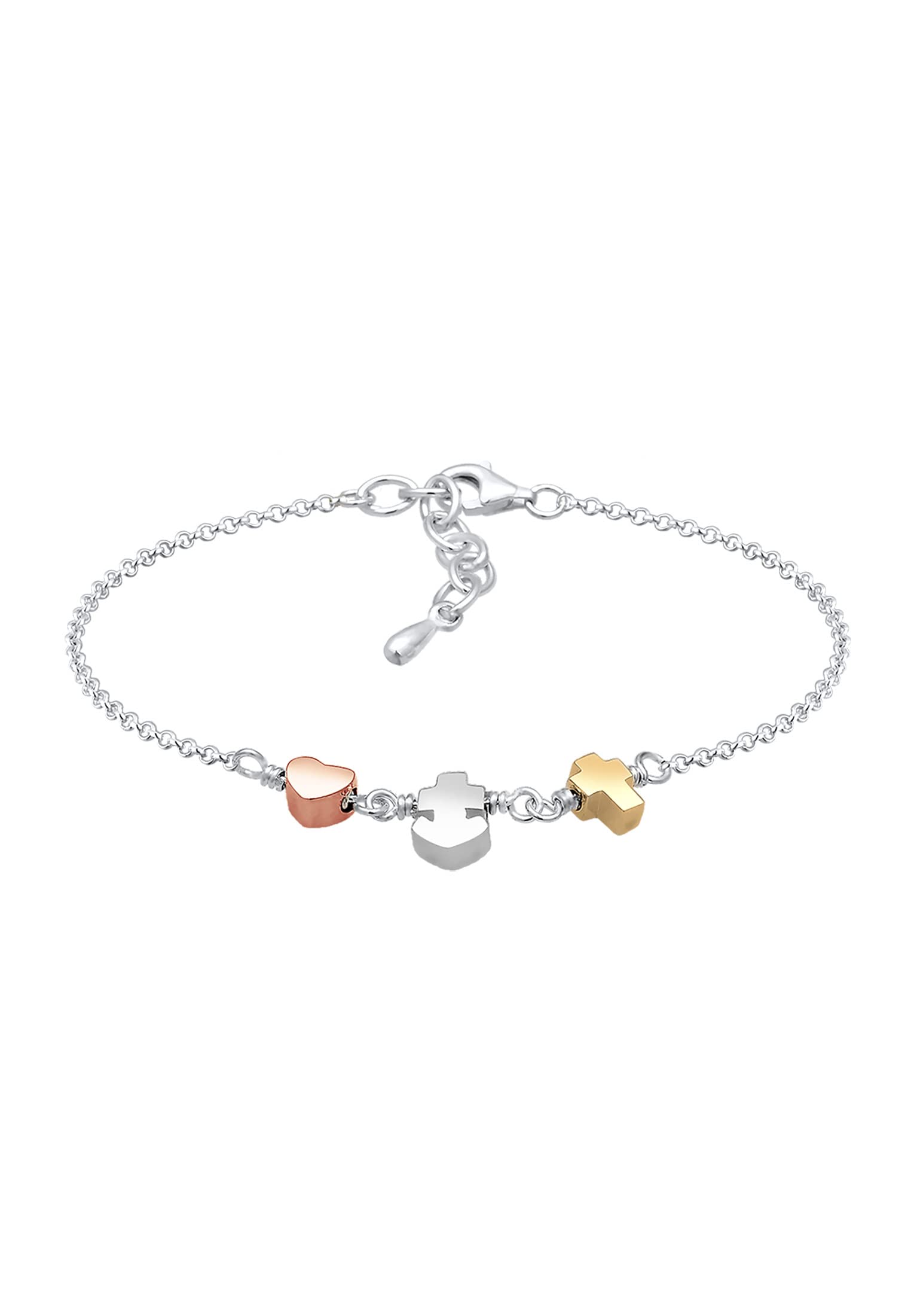 Elli Women's Gold Charm Bracelet 0202351418_16 - 16cm length