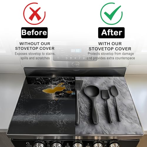 Image of Nuxovilar Stove Top Cover Cooktop Mat 28.3x20.4in Polyester Diatom